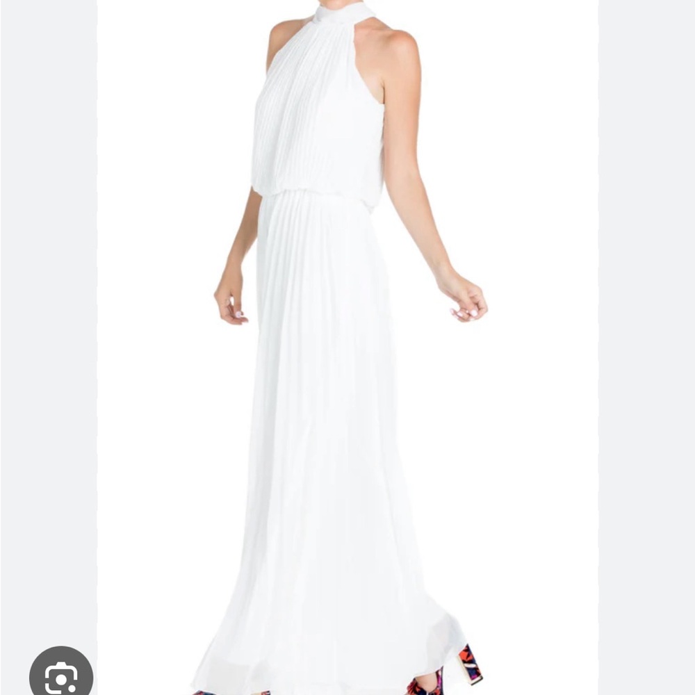 BRIDAL JUMPSUIT - white pleated jumpsuit